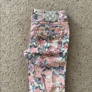 Pink floral Miss Me Jeans